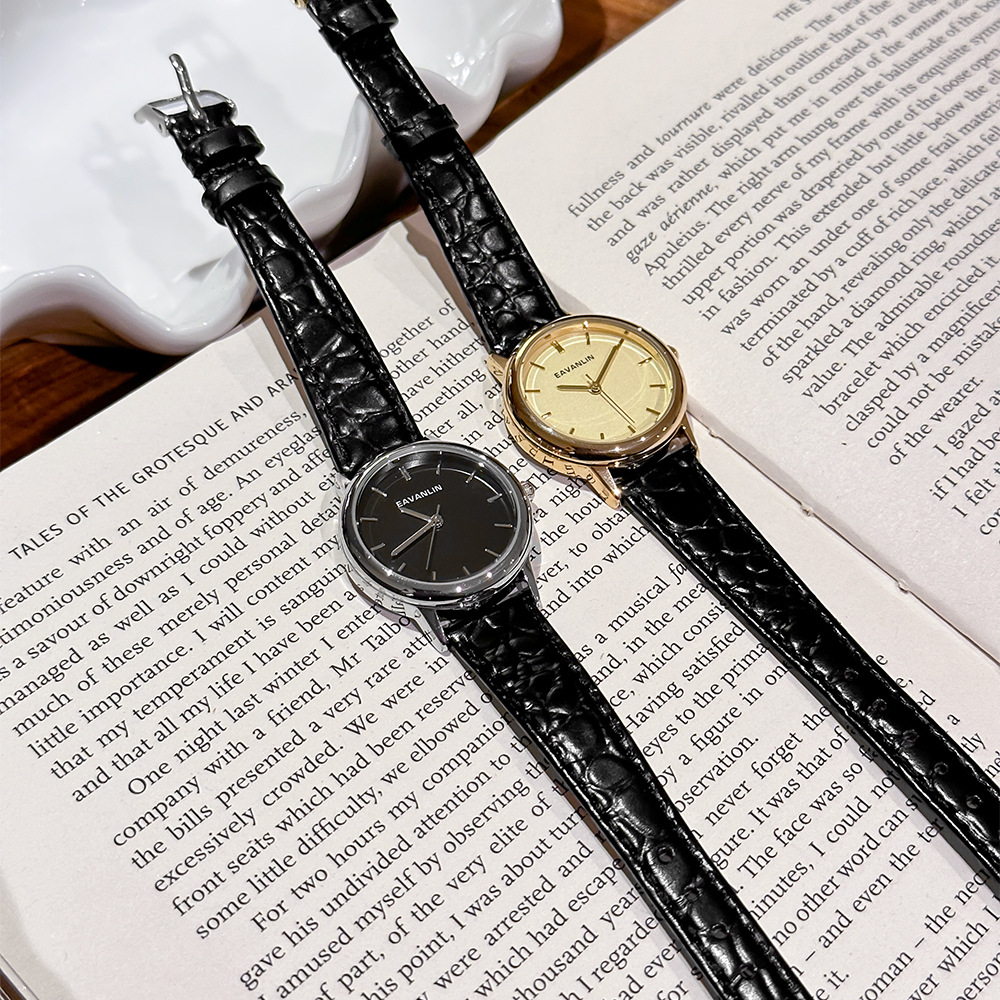 Luxury Watch Gold And Black - Nowy luksusowy zegarek kwarcowy w stylu