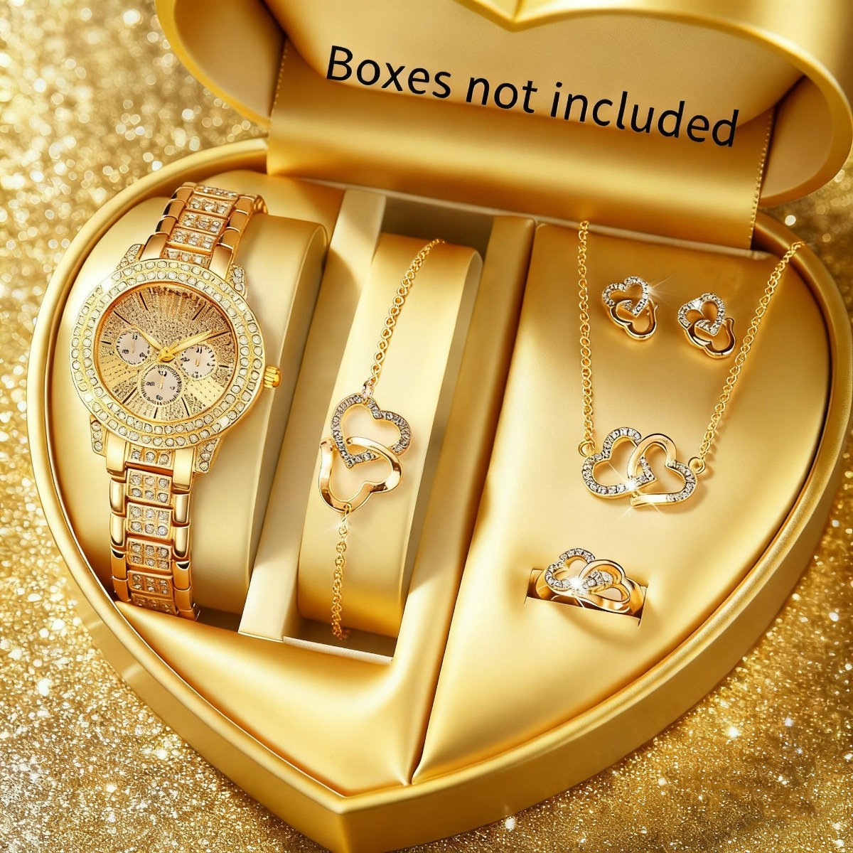 Luxury Watch Kids - 6 SZTUK Luksusowy Zestaw Biżuterii z