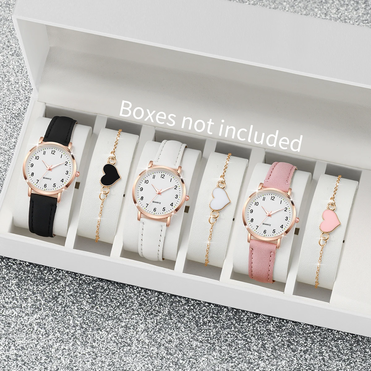 Open Heart Watch - 4/6 SZT. Modne damskie zegarki z
