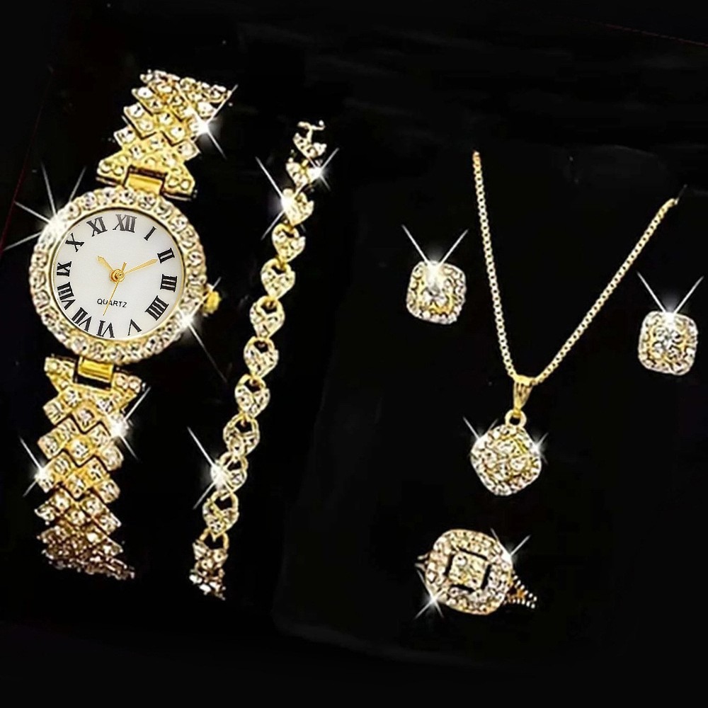 Luxury Watch Kids - 6 sztuk/zestaw Luksusowe damskie zegarki z
