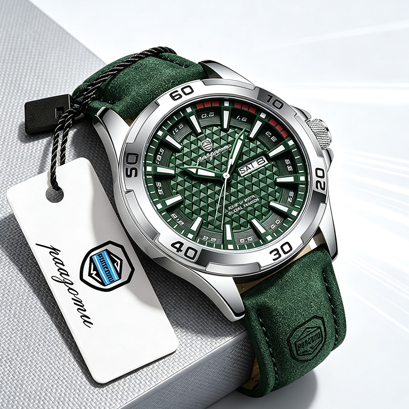 Luxury Watch Mockup - PAAZOMU Luksusowa Marka Zegarków Męskich Modny
