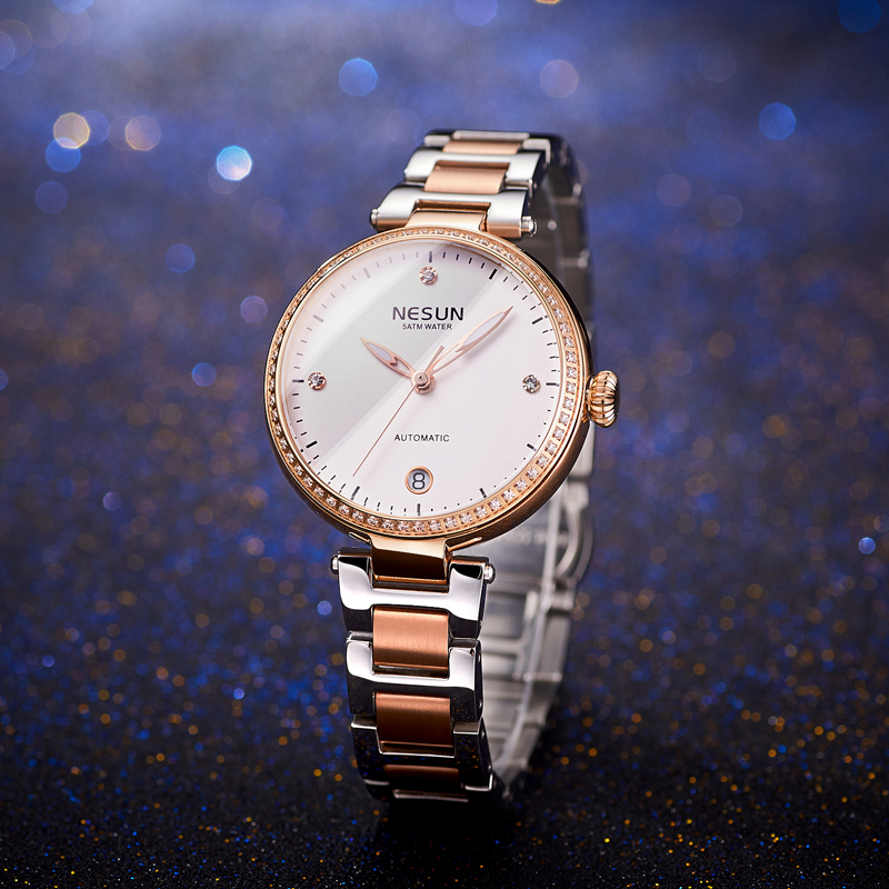 Luxury Watch Japan Brand - Zegarki damskie NESUN-Japan MIYOTA, automatyczne, mechaniczne,