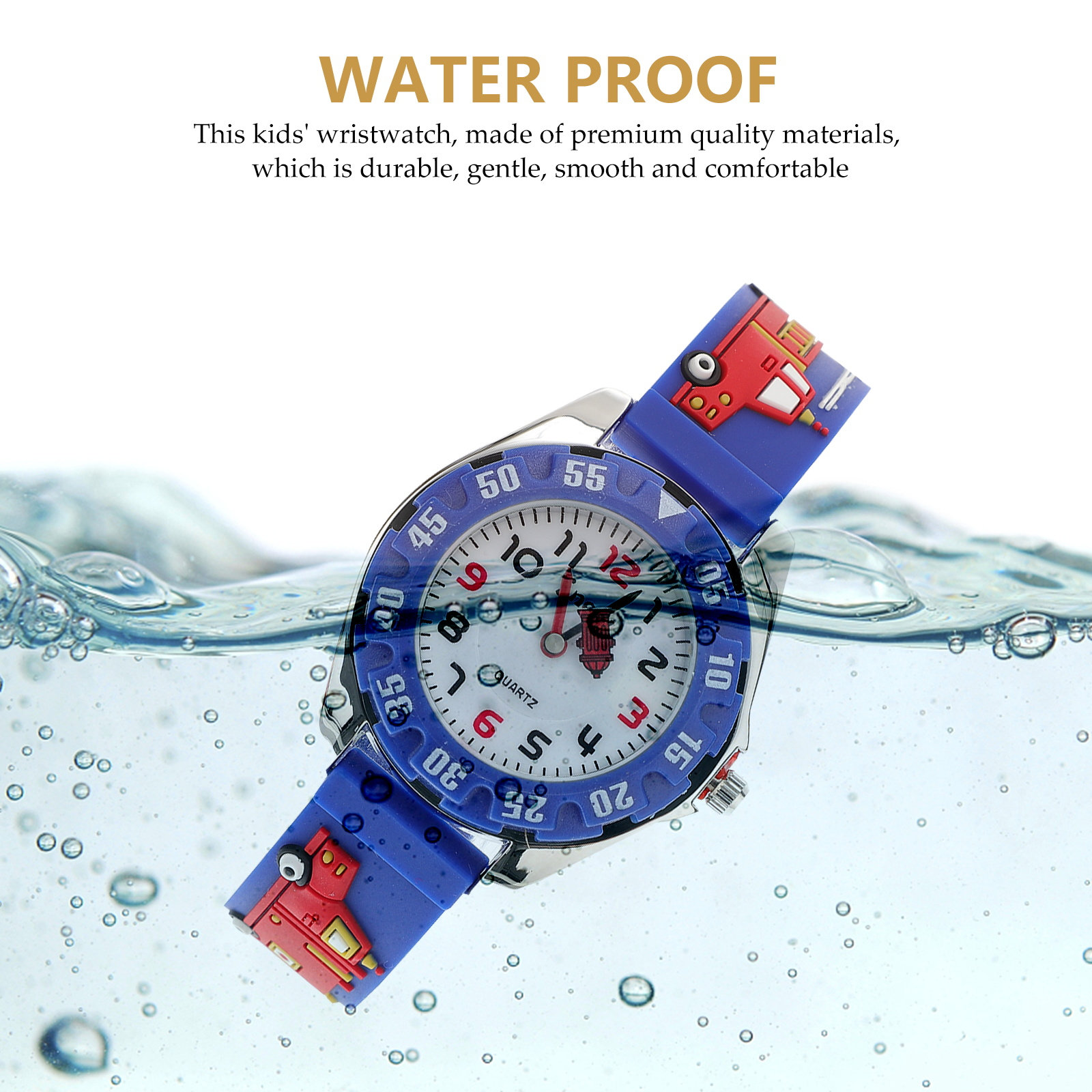 Luxury Watch Kids - 1 szt. Wodoodporny zegarek studencki dla