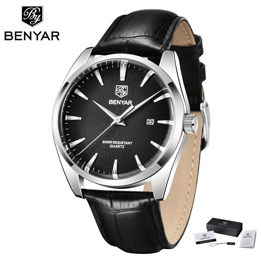 Luxury Watch Mockup - Benyar 5163 Luksusowe zegarki wojskowe topowej