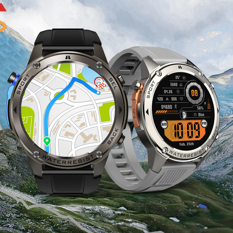 Compass Watch Luxury - Luksusowe smartwatchy Męskie śledzenie fitness Kompas