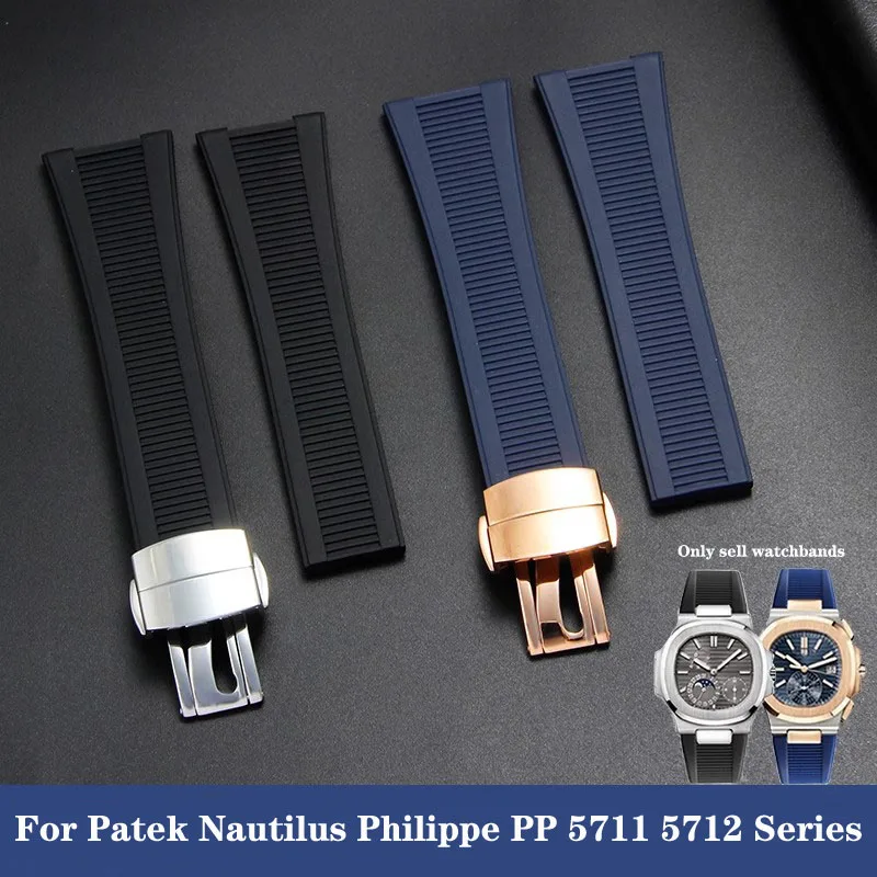 Luxury Watch Patek Philippe - Pasek do zegarka z naturalnej gumy,