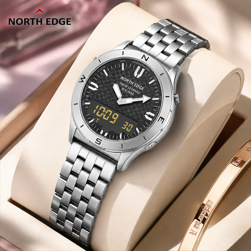Compass Watch Luxury - NORTH EDGE Męskie sportowe zegarki cyfrowe