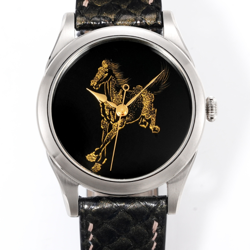 Zodiac Luxury Watch - Huasuo, Sukces, Złote Rzemiosło, Rok Konia,