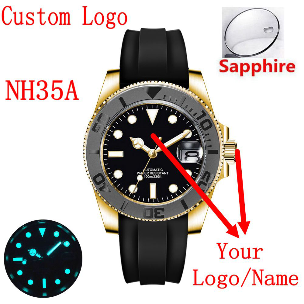 Luxury Watch Logos - Zegarek męski z własnym logo, luksusowy,