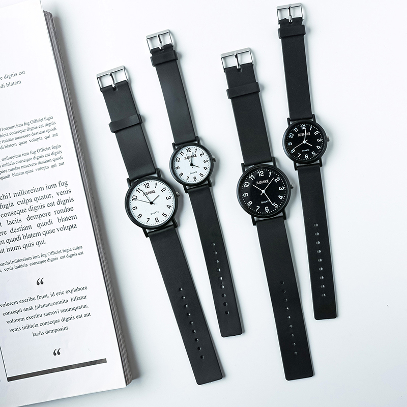 Luxury Watch All Black - Prosty czarny zegarek kwarcowy zegarki dla