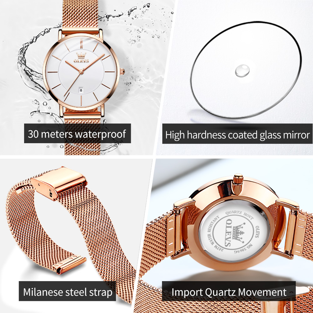 OLEVS Damski Zegarek 5869 Eleg – Luxury Watch Logos recenzja i cena