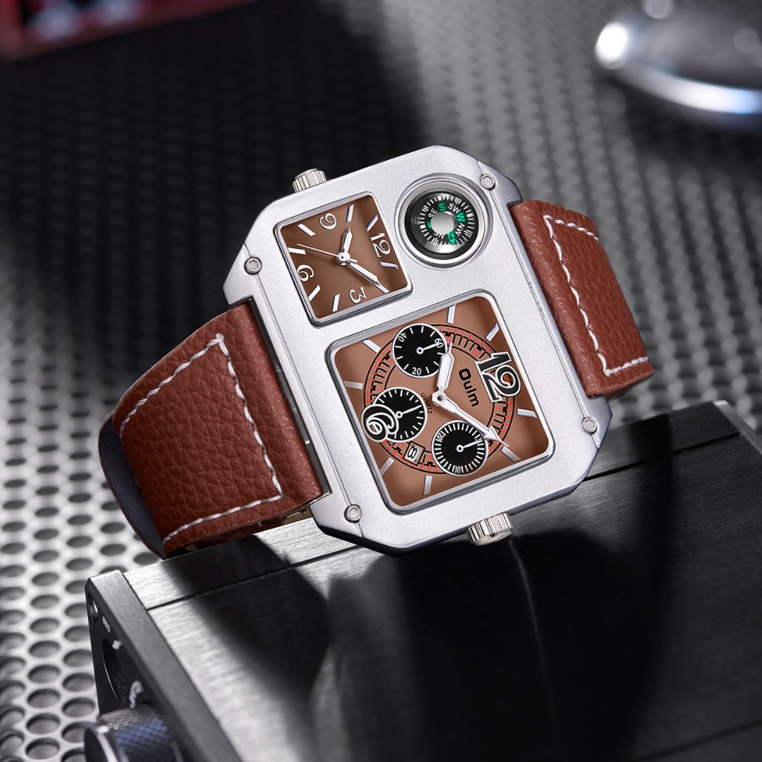 Męski zegarek kwadratowy, zega – Compass Watch Luxury recenzja i cena