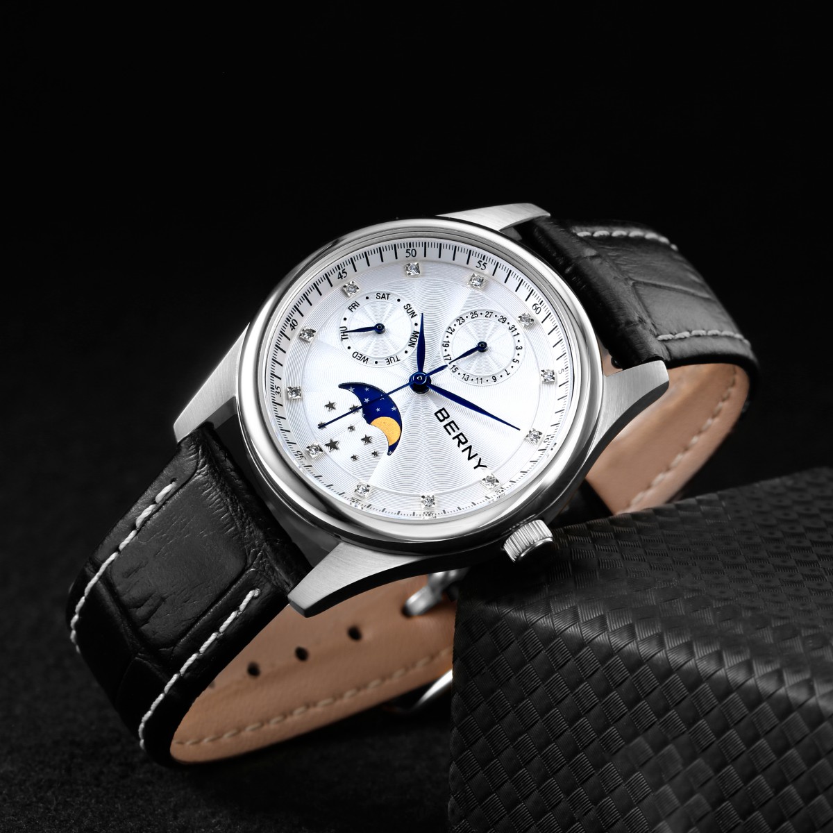 BERNY zegarki damskie kalendar – Sapphire Crystal Display recenzja i cena