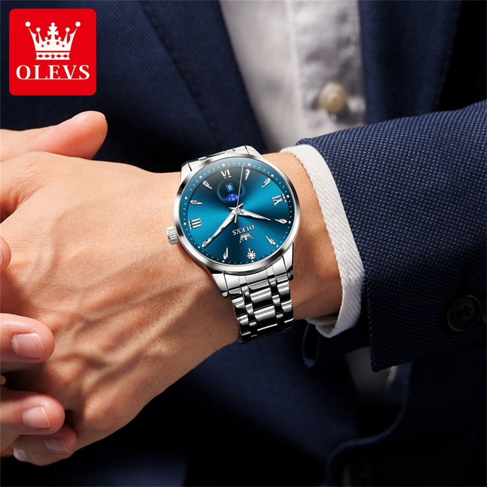 OLEVS Moon Phase męskie zegark – Luxury Watch Brands recenzja i cena