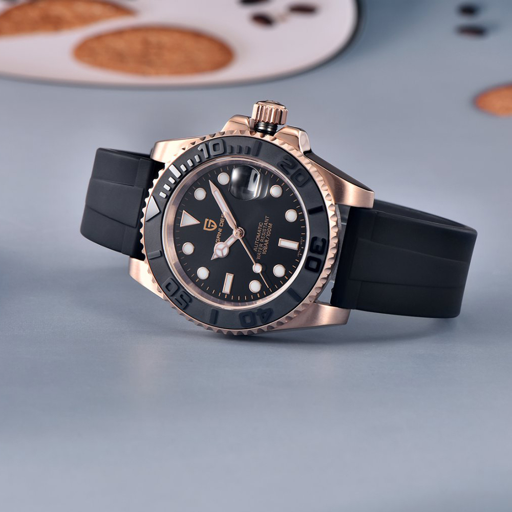 PAGANI DESIGN Zegarek Automaty – Luxury Watch Gold And Black recenzja i cena