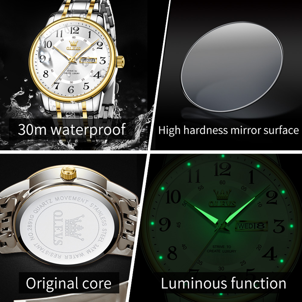 OLEVS Męskie zegarki codzienne – Luxury Watch And Bracelet recenzja i cena