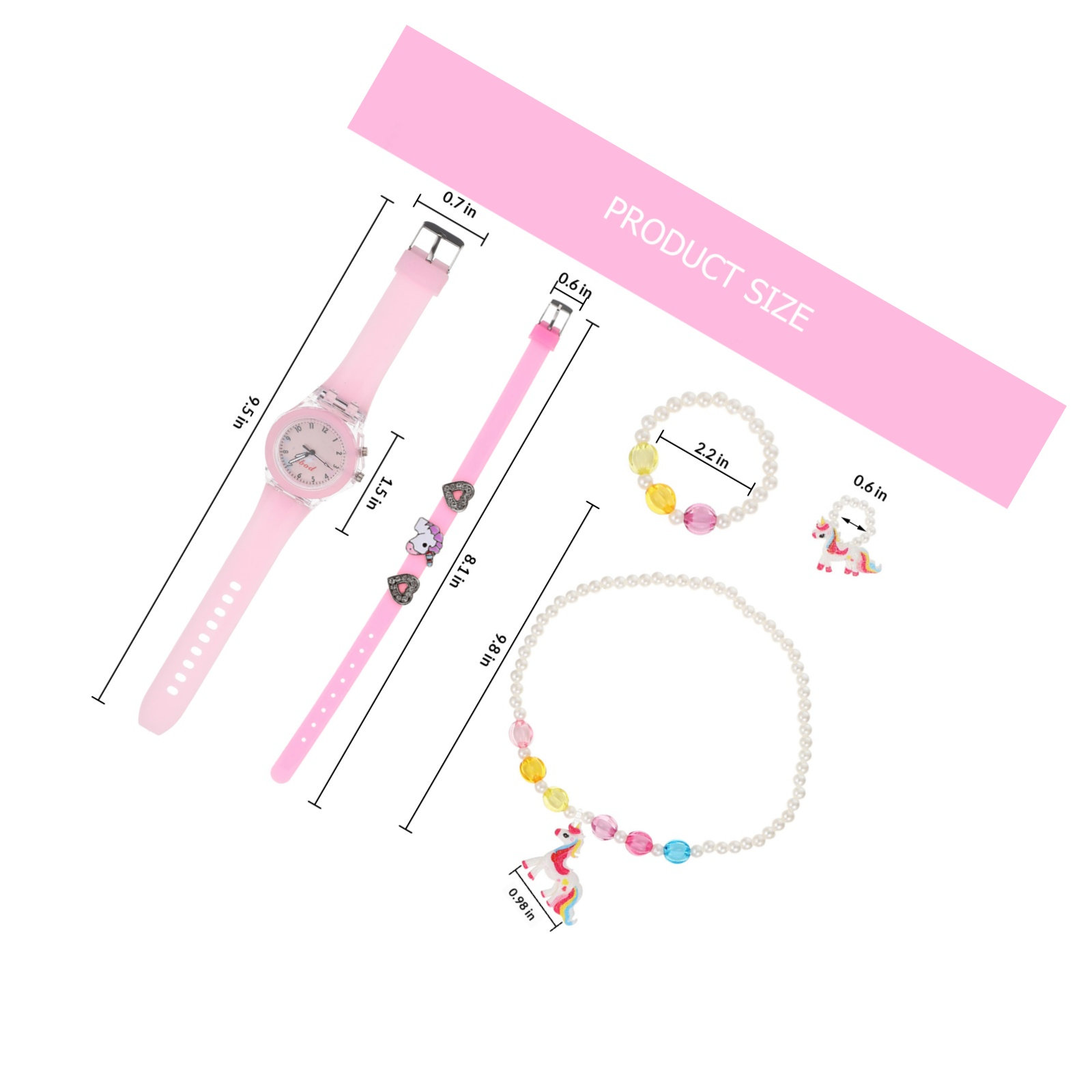 Zestaw 5 szt. zegarka, bransol – Luxury Watch Kids recenzja i cena