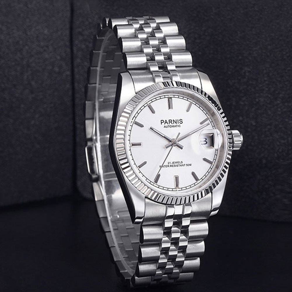 Parnis 36mm Męski Zegarek Auto – Luxury Watch All Black recenzja i cena