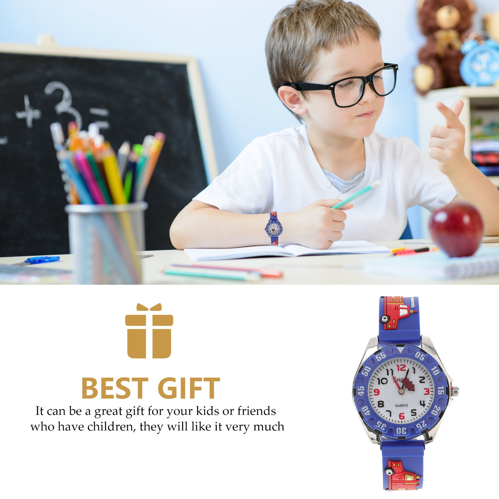 1 szt. Wodoodporny zegarek stu – Luxury Watch Kids recenzja i cena