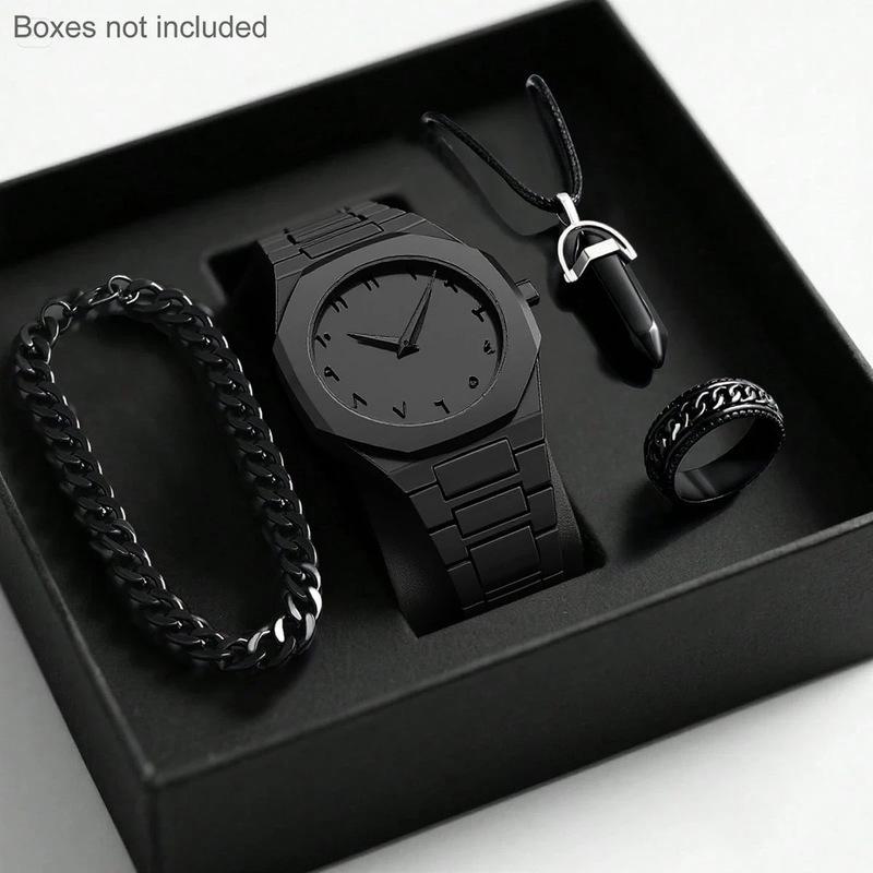 Męski zegarek kwarcowy 2026, l – Luxury Watch All Black recenzja i cena