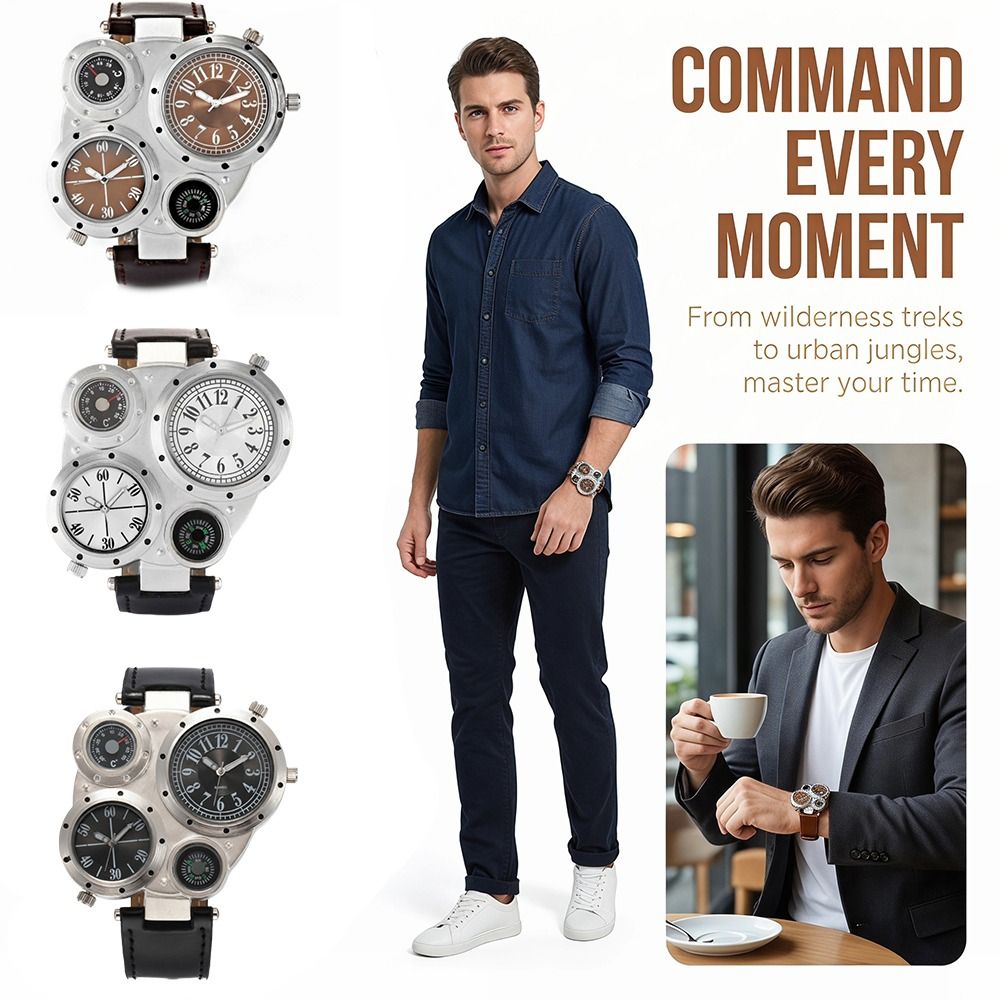 Luksusowy zegarek męski z dużą – Compass Watch Luxury recenzja i cena