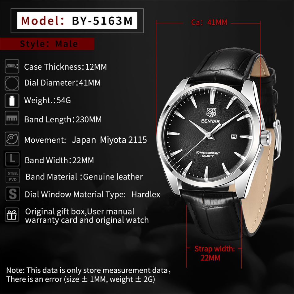 Benyar 5163 Luksusowe zegarki  – Luxury Watch Mockup recenzja i cena