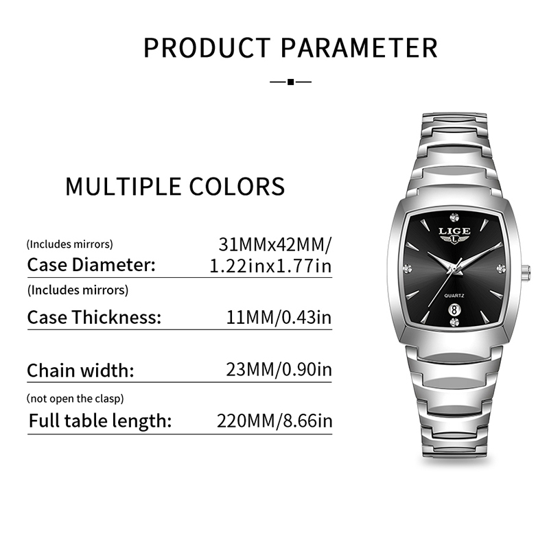 Zegarek LIGE damski biznesowy  – Luxury Watch Business recenzja i cena
