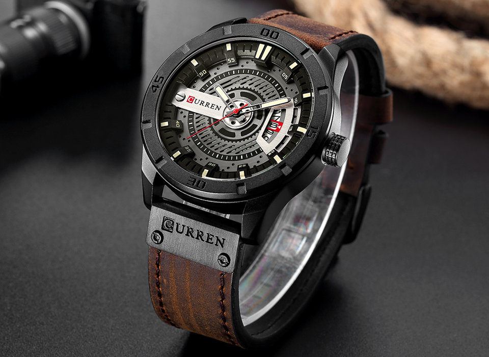 Luksusowy zegarek marki CURREN – Luxury Watch Mockup recenzja i cena