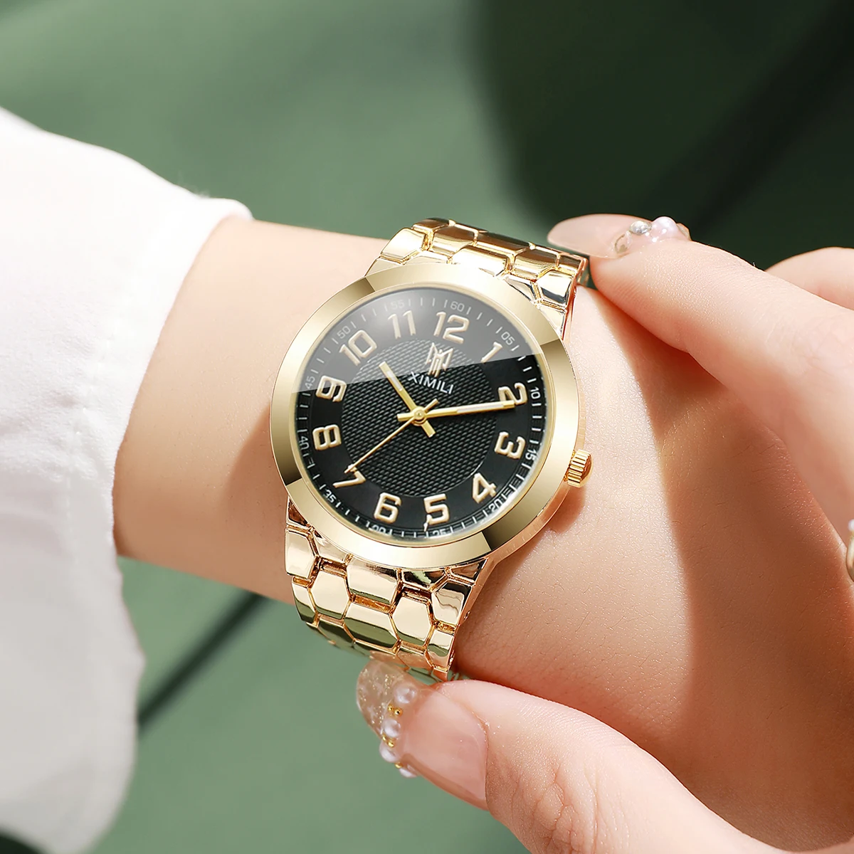 Luksusowy damski zegarek na rę – Luxury Watch Gold And Black recenzja i cena