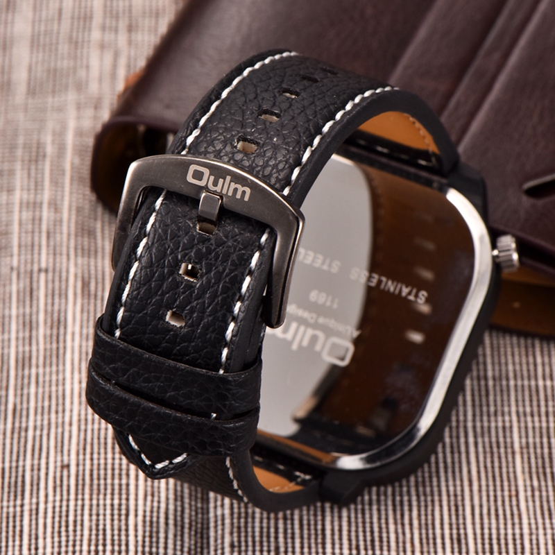 Oulm Classic Black Casual zega – Compass Watch Luxury recenzja i cena