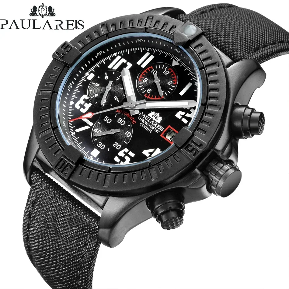 Automatyczny męski zegarek z w – Luxury Watch All Black recenzja i cena