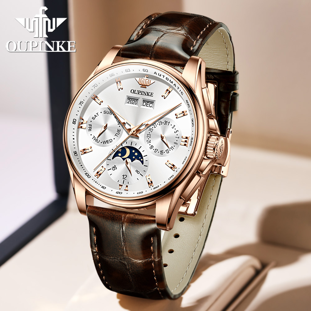 Zegarki męskie OUPINKE, casual – Sapphire Crystal Display recenzja i cena
