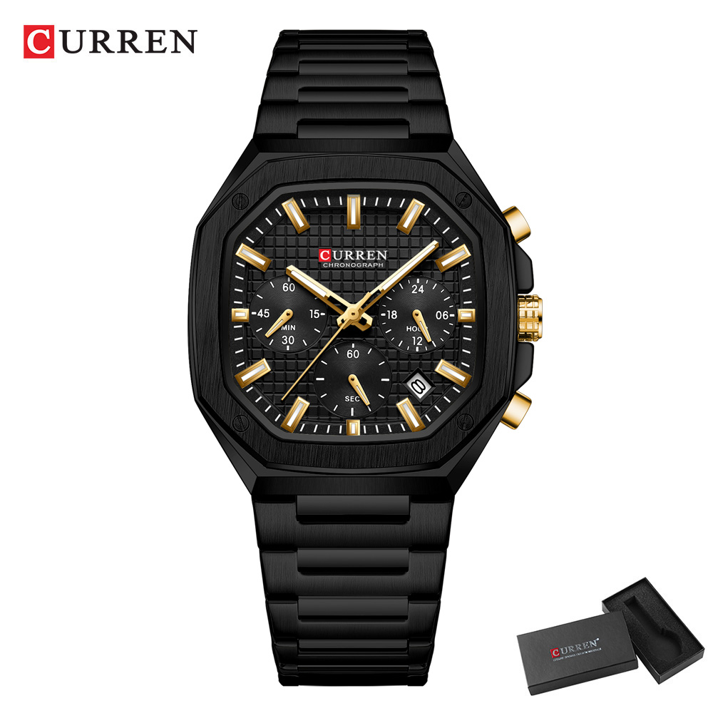 CURREN Luksusowy kwadratowy ze – Luxury Watch For Men recenzja i cena