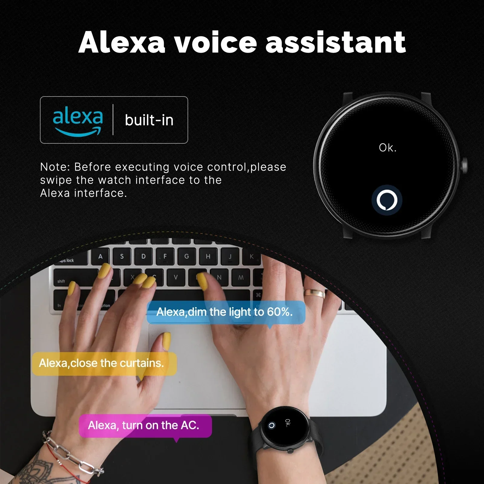 Mes inteligentny zegarek Alexa – Open Heart Watch recenzja i cena