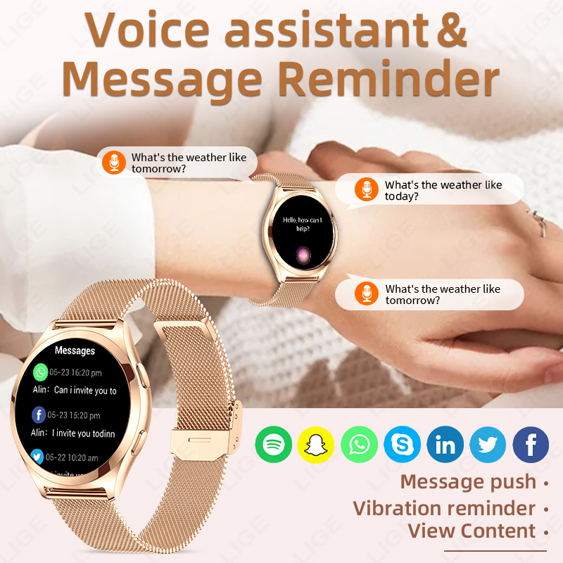 LIGE Luksusowy Smartwatch Dams – Compass Watch Luxury recenzja i cena