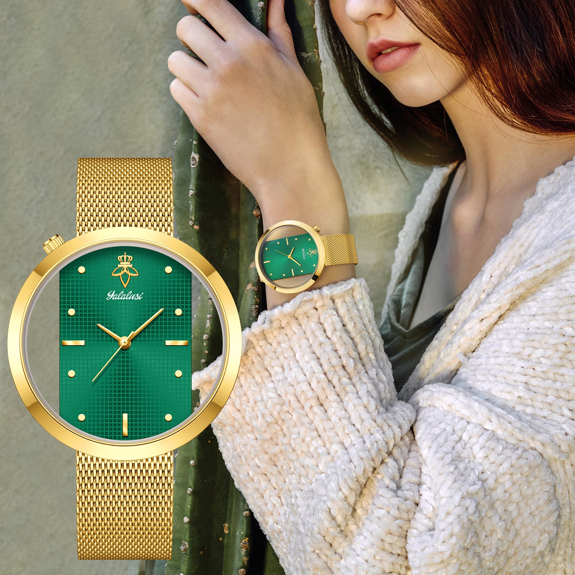 Zegarek damski Yalalusi Luxury – Luxury Watch Gold And Black recenzja i cena