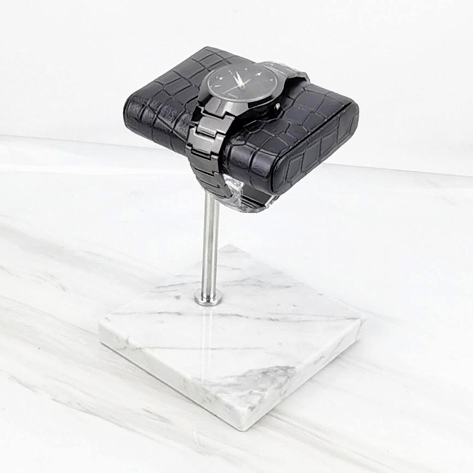 Przenośny marmur i PU Leather  – Luxury Watch Stand recenzja i cena