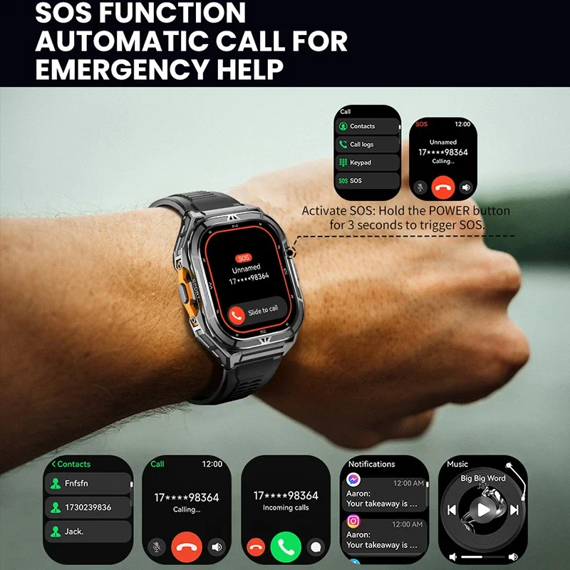 Luksusowy smartwatch AMOLED z  – Compass Watch Luxury recenzja i cena
