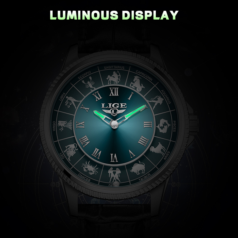 Zegarek męski LIGE Zodiac, luk – Zodiac Luxury Watch recenzja i cena