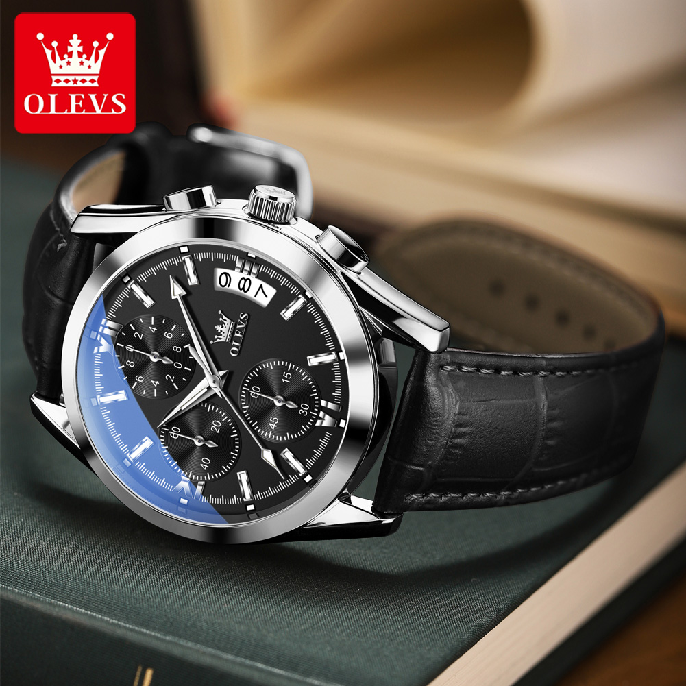OLEVS Luksusowy Zegarek Męski  – Luxury Watch Mockup recenzja i cena