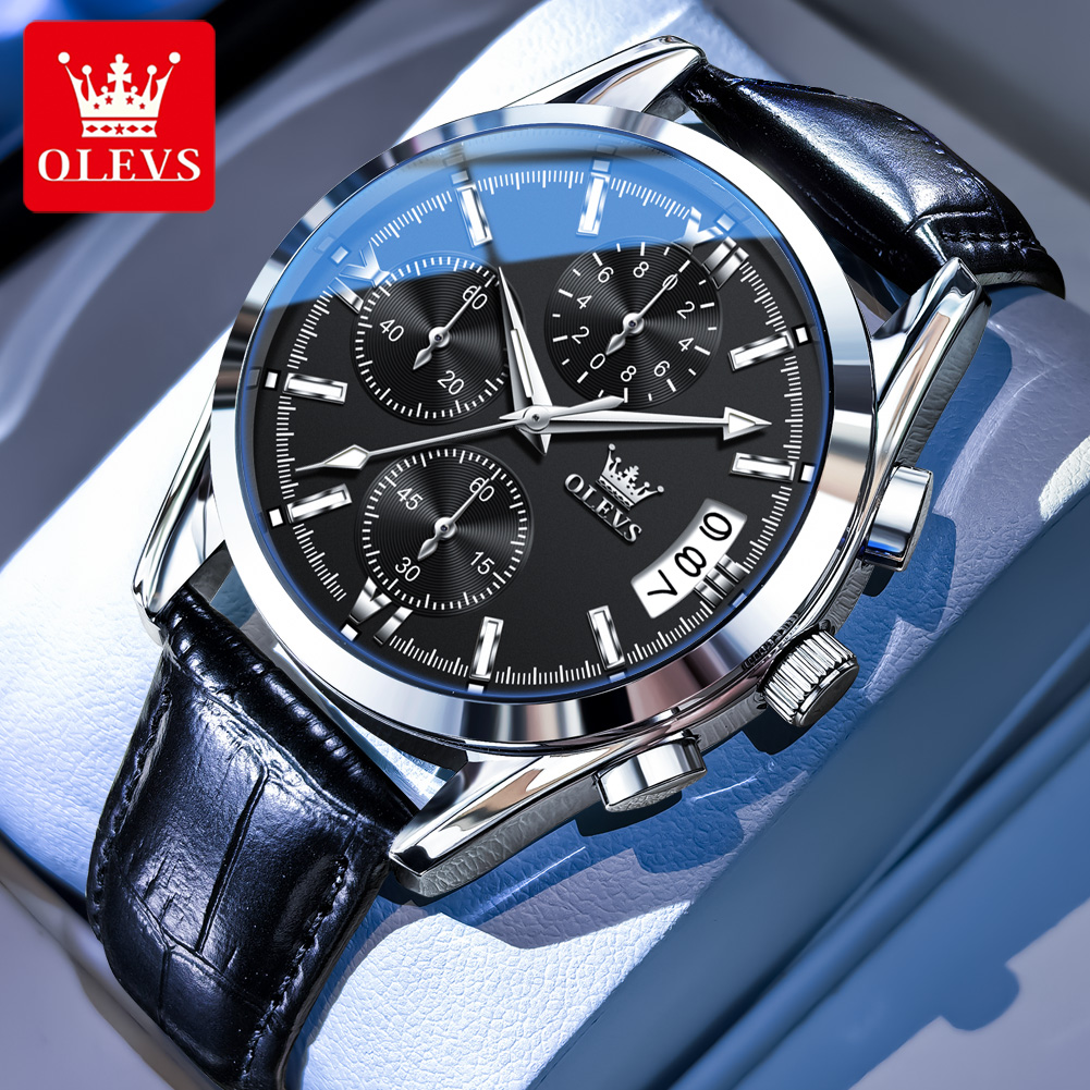OLEVS Luksusowy Zegarek Męski  – Luxury Watch Mockup recenzja i cena